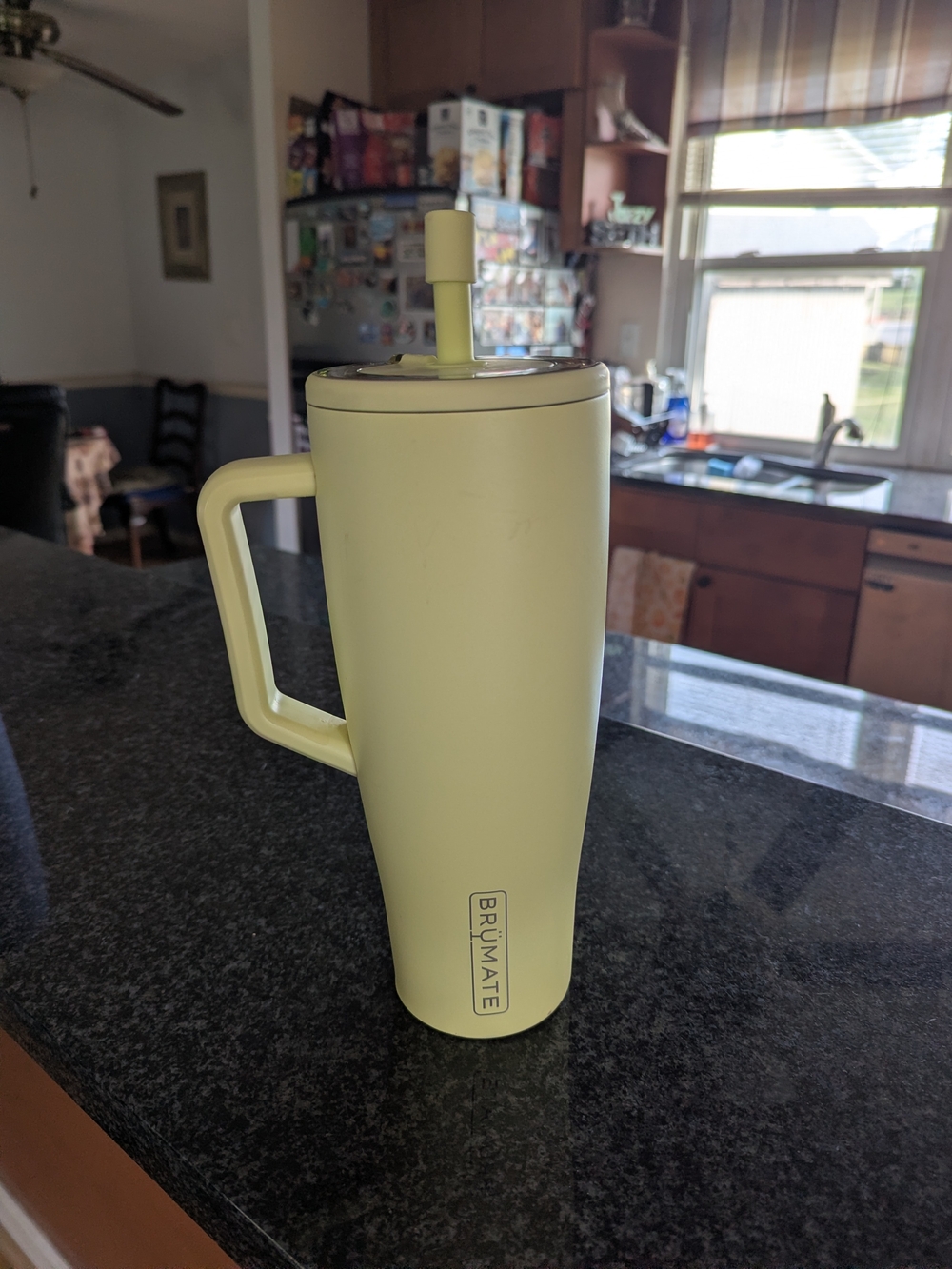 Brumate Yellow Insulated Travel Mug with Handle